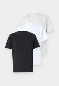 Cooling Tee 3-Pack - Paprasti marškinėliai - black/white/light grey