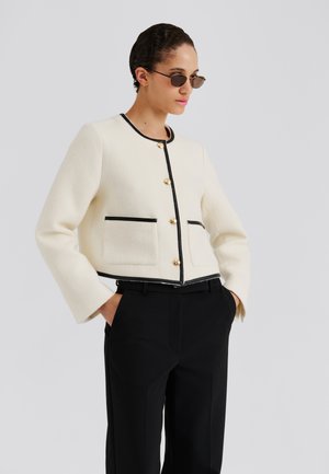 NINETTE DRESSED WOOL JACKET - Blazer - vanilla