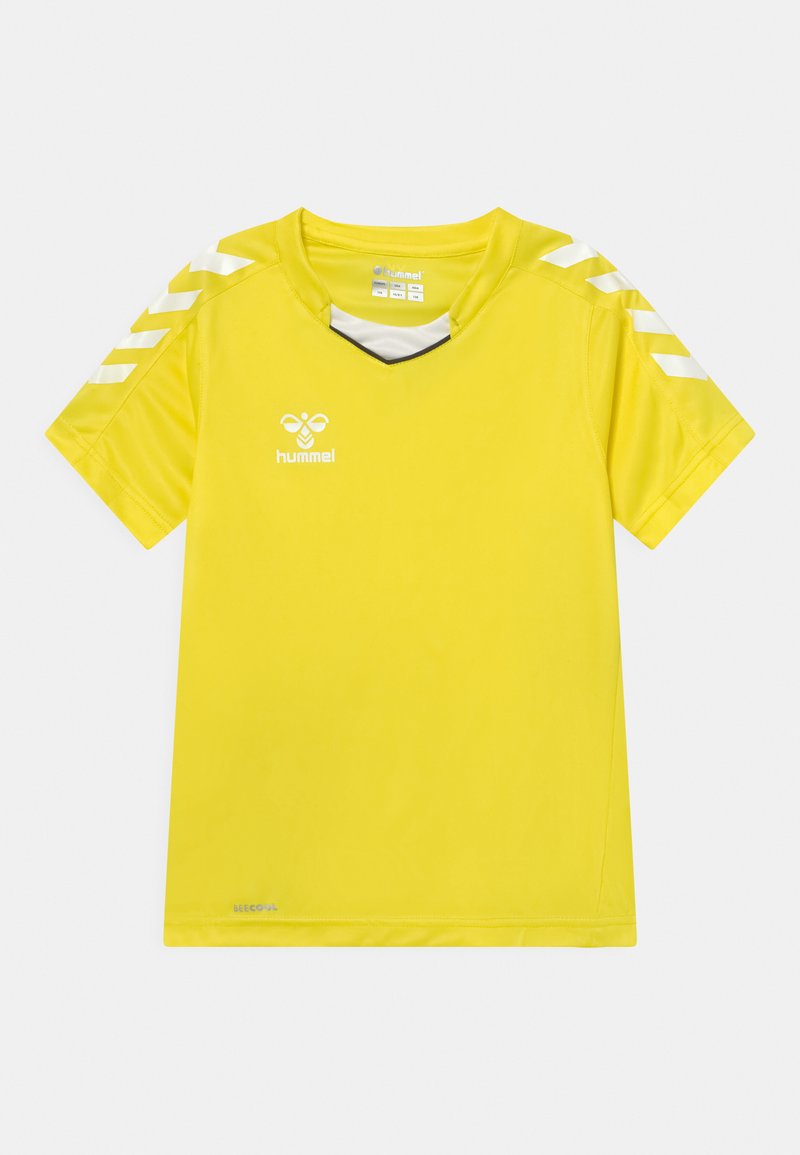 Kinder Sportbekleidung | Hummel HMLCORE XK POLY JERSEY S/S T-Shirt print blazing yellow/gelb - PM22949 Kinder Sportbekleidung | Hummel HMLCORE XK POLY JERSEY S/S T-Shirt print blazing yellow/gelb - PM22949