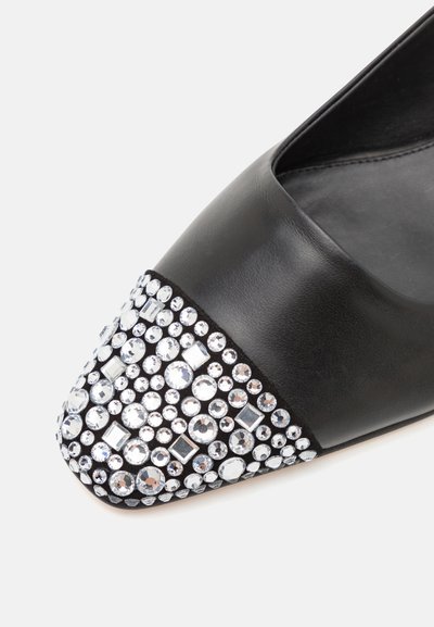 DEAR FRANCES TIA FLAT - Baleríny s otevřenou patou - black