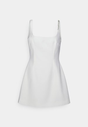Christopher Kane WEDDING A LISTER CRYSTAL CHAIN MINI DRESS - Robe de cocktail - off white