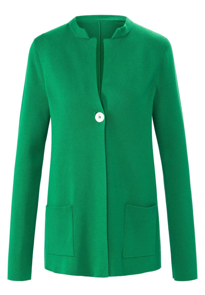 Damen Strickjacken | PETER HAHN Strickpullover grün - GJ09504 Damen Strickjacken | PETER HAHN Strickpullover grün - GJ09504