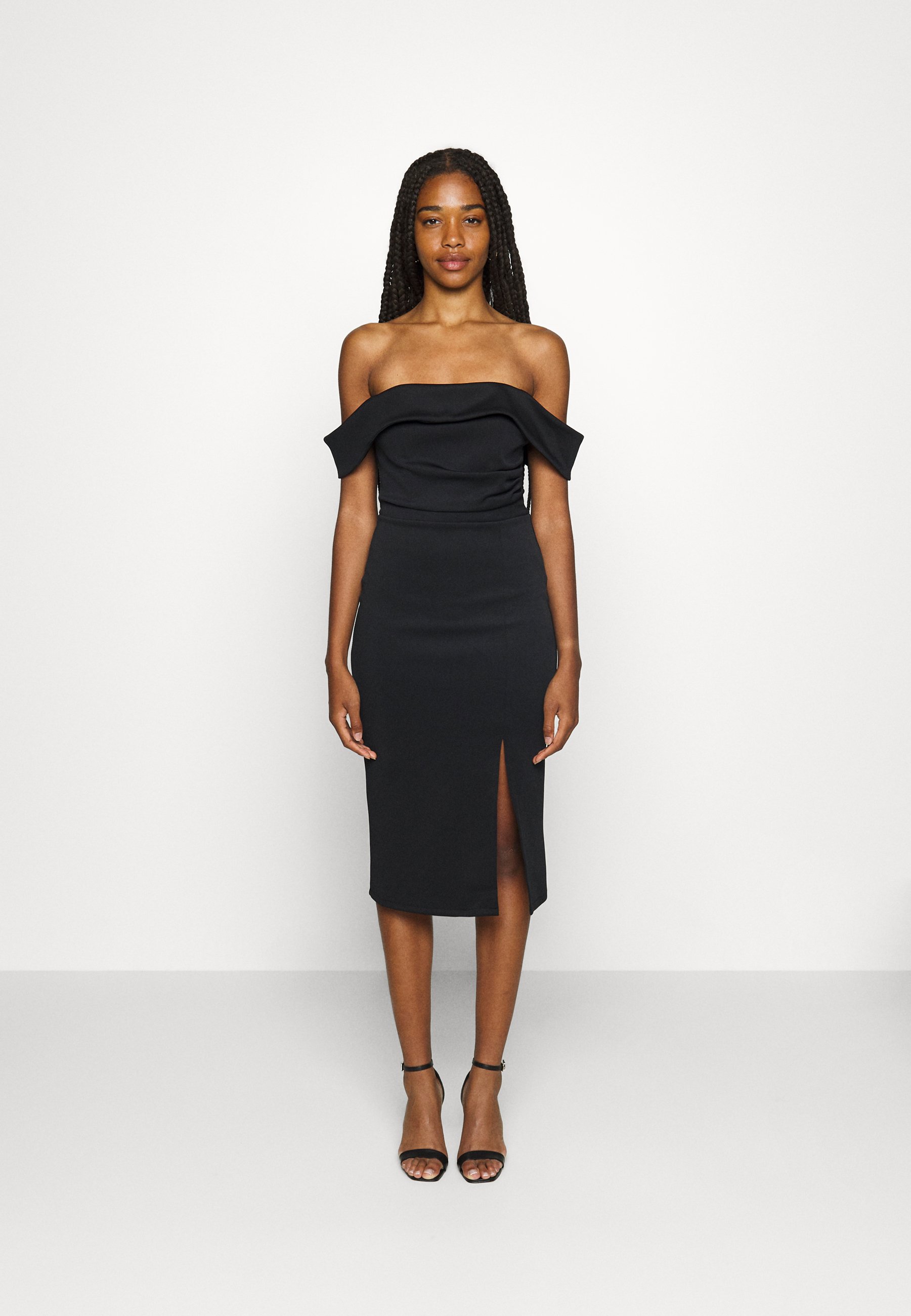 WAL G. ALEX OFF SHOULDER MIDI - Cocktail dress / Party dress - black - Zalando.ie WAL G. ALEX OFF SHOULDER MIDI - Cocktail dress / Party dress - black - Zalando.ie