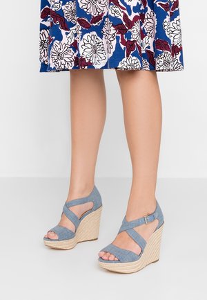 Korolliset sandaalit - blue denim