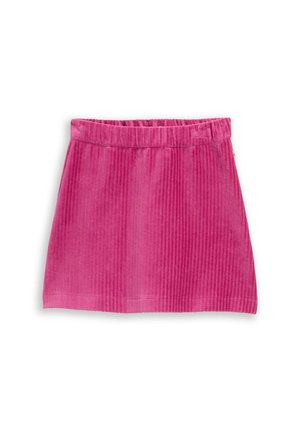 MINI MIT HERZTASCHEN - A-Linien-Rock - smooth magenta