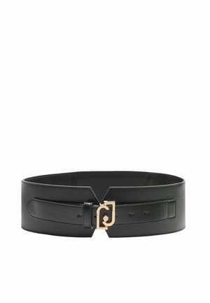 BUSTIER WITH LOGO BUCKLE - Centură - black