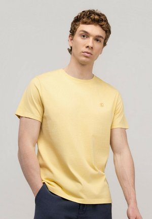 El Ganso, CAMISETA BÁSICA GARMENT DYED - Camiseta básica - amarillo