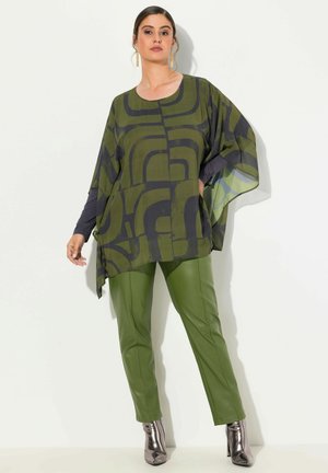 LAYERED GEOMETRIC - Tunika - hunter green