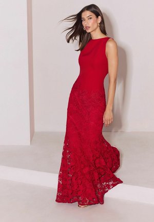 Lipsy, PREMIUM LACE SKIRT MAXI DRESS - Occasion wear - red
