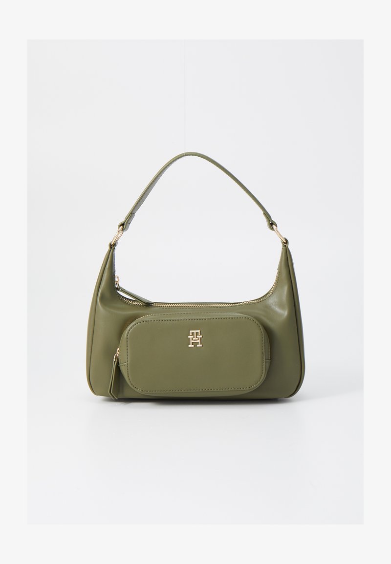 Tommy Hilfiger SOFT SHOULDER BAG - Handbag - olive