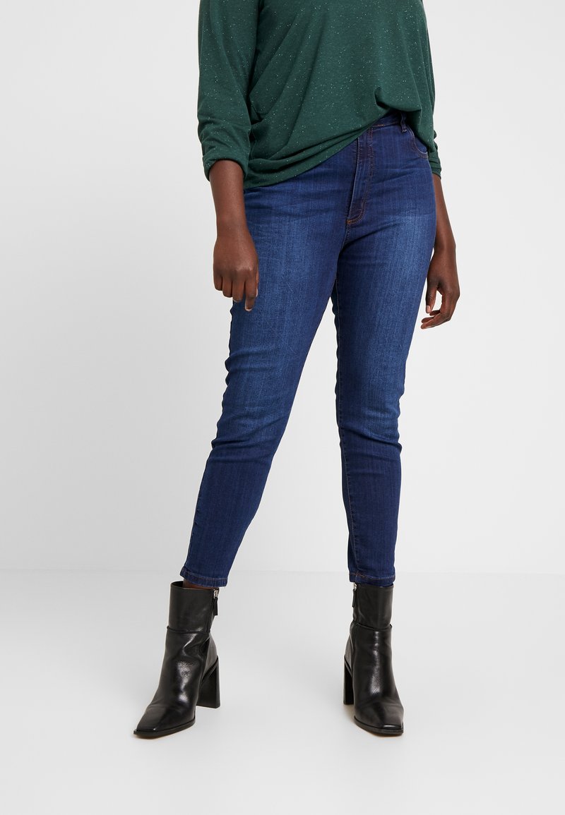 Cotton On Womens Curve Tall Adrianna Skinny High Jean Navy Size Petite Small main image 0