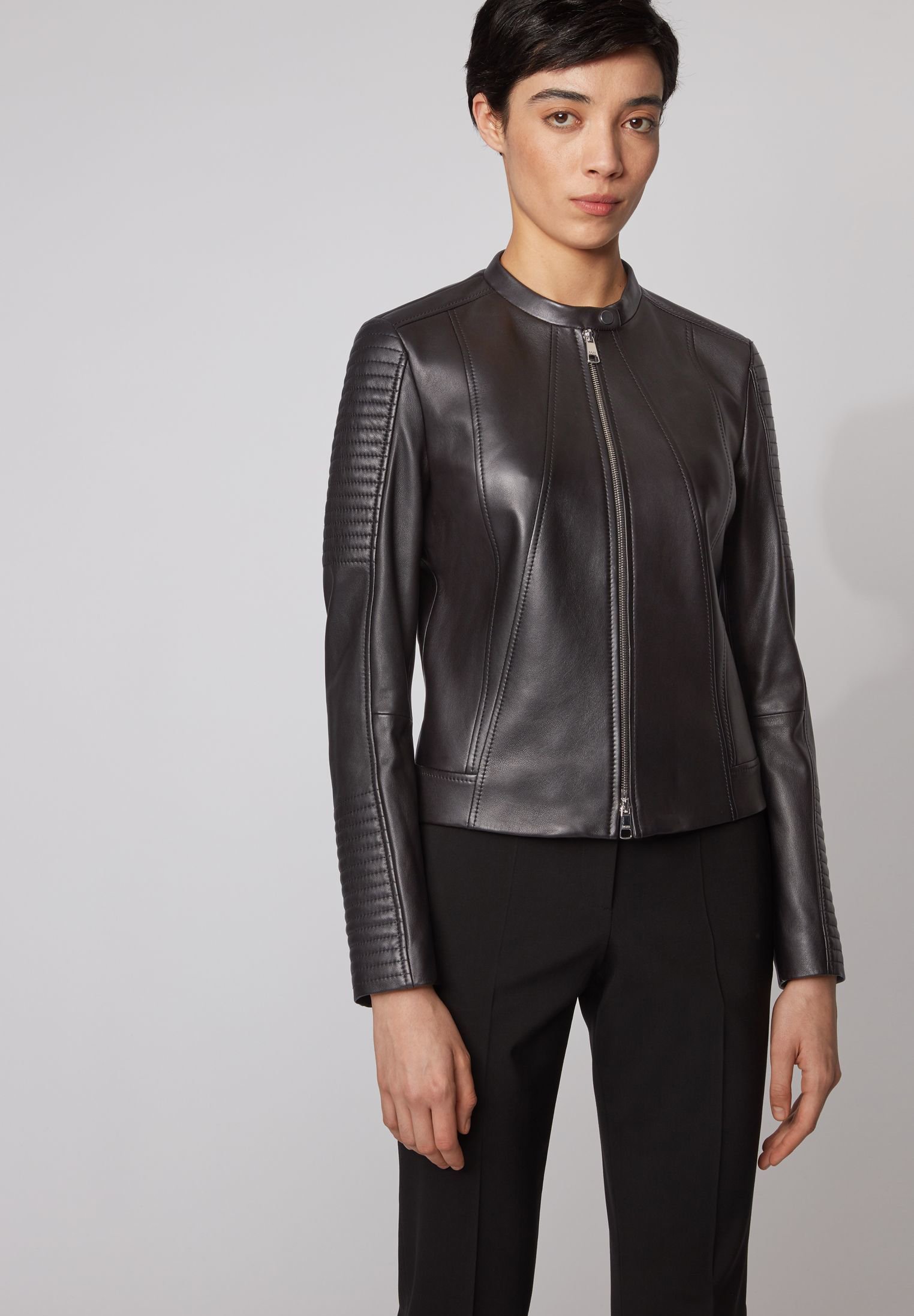 boss femme Vestes en cuir