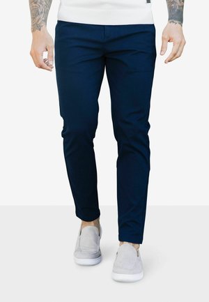 MAUVAIS, BEAUFORT STRETCH CHINOS - Chinos - navy