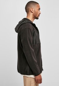 Urban Classics HOODED MICRO - Fleecejakke - black