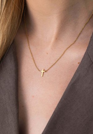 PURELEI, PURELEI KETTE LITTLE CROSS - Halskette - gold-coloured