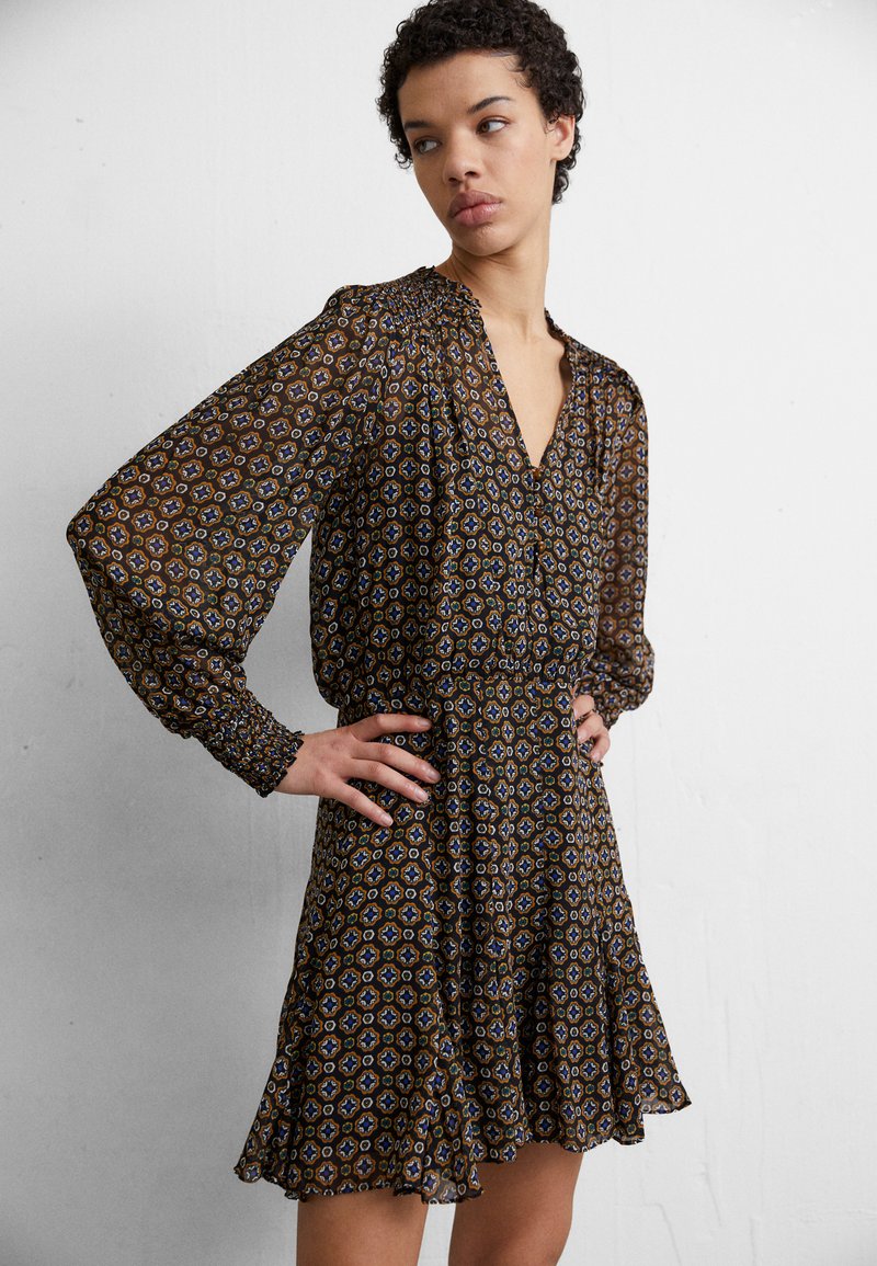 Veronica Beard SACCHI DRESS - Day dress - black/multi