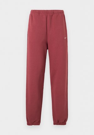 Nike Sportswear, W NK STDO FLC MW HR OS CFF PNT - Παντελόνι φόρμας - pink smoke/sail