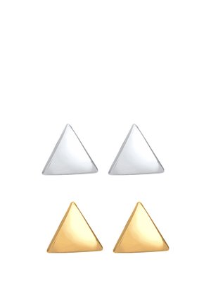 2 PACK TRIANGLE - Øreringe - gold-coloured