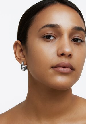SENSORA JEWELRY, GLOSSY DROP - Fülbevalók - silver