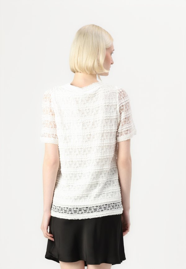 VICHIARA O NECK  - Basic T-shirt - cloud dancer4