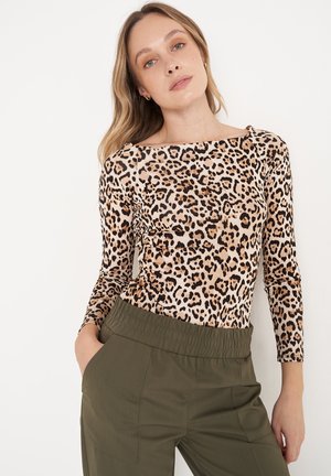 Camomilla Italia SHILA - T-shirt à manches longues - beige animalier
