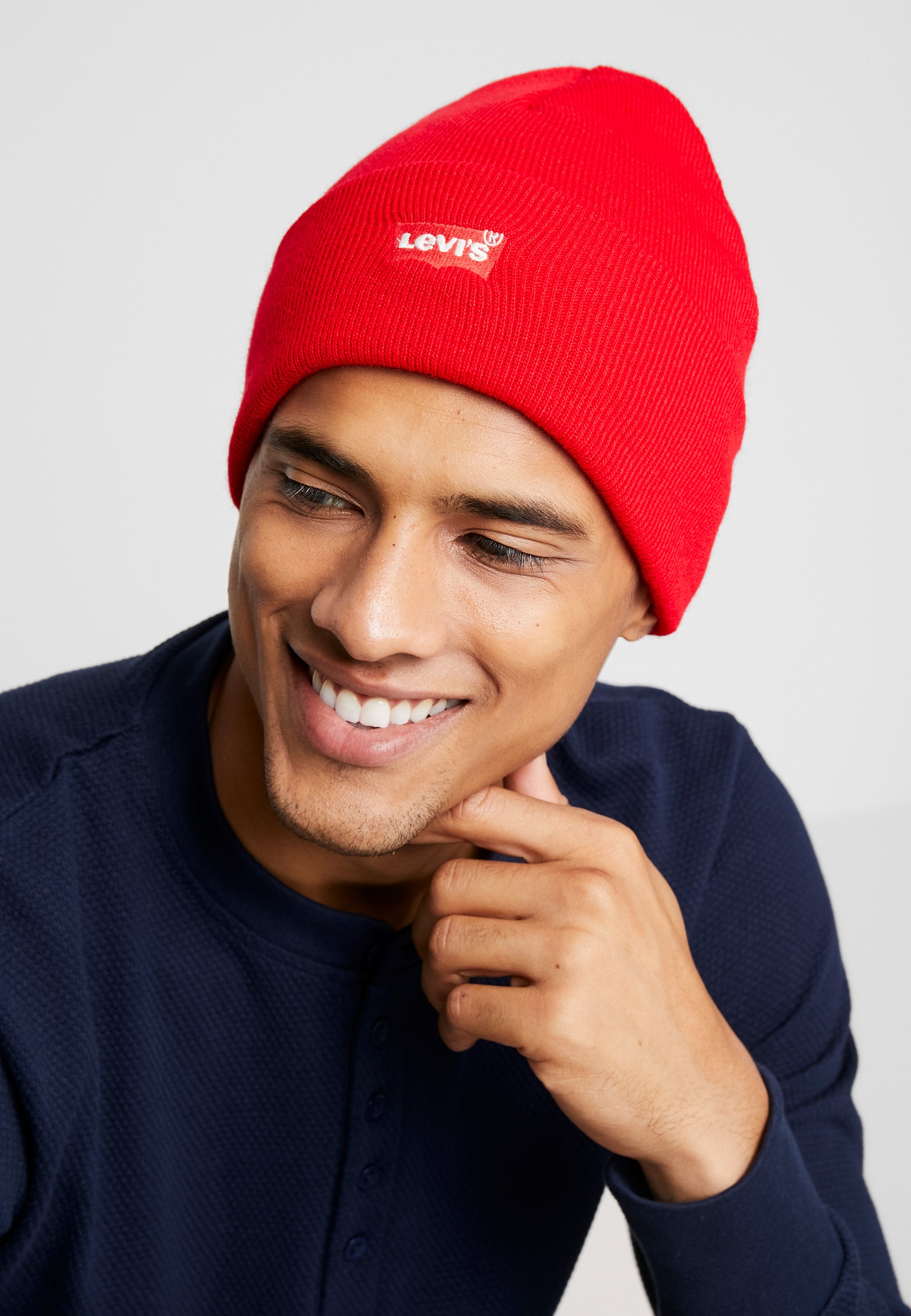 BATWING EMBROIDERED SLOUCHY BEANIE 