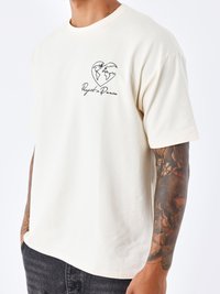 Project X Paris MOTIF COEURMONDE - T-shirt print - craie