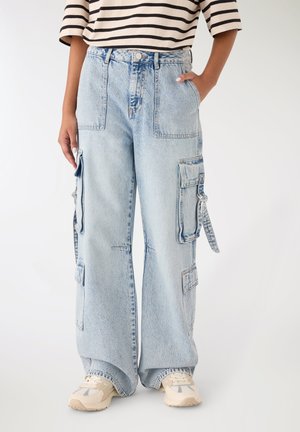 Terranova, CARGO - Jeans baggy - blu denim chiaro
