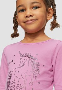 s.Oliver MIT GLITTER UND PAILLETTEN - Longsleeve - pink