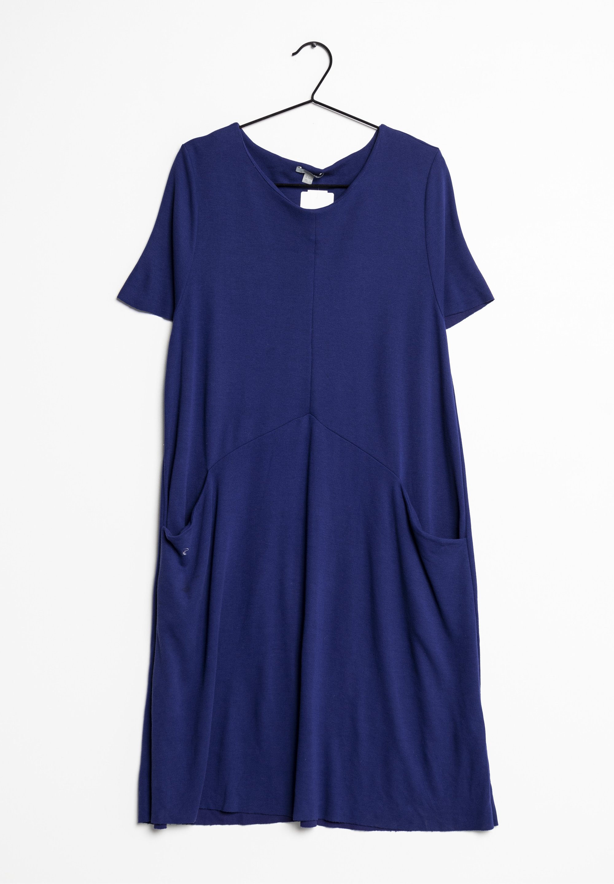 navy blue dress for baby girl Cos Short-Sleeved Midi Shirt Dress - Blue