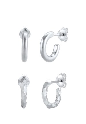 2 PACK BASIC - Earrings - silver