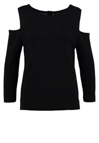 Wallis Stickad tröja - black