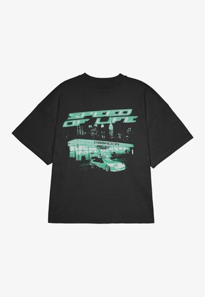 Pegador CONNER OVERSIZED TEE - T-shirts med print - washed black