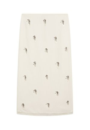 Massimo Dutti, MIDI SKIRT - Jupe longue - white