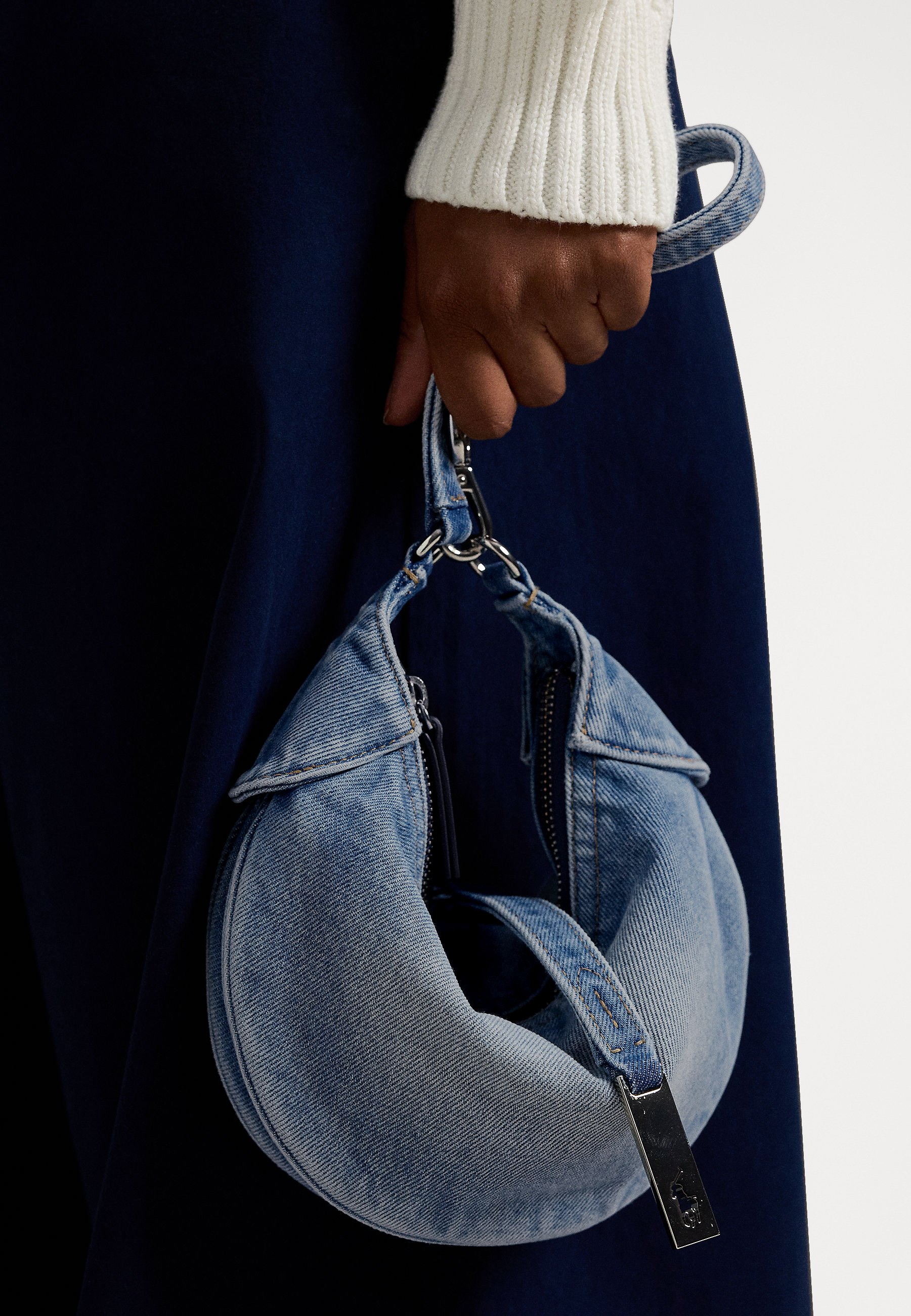 Polo Ralph Lauren POLO ID DENIM MINI SHOULDER BAG - Mala de mão