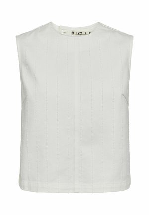 Ivy Copenhagen, IVY-HEAVEN CROSS BACK TOP WASH PINSTRIPE NEEDLE PUNCH - Camicetta - optical white