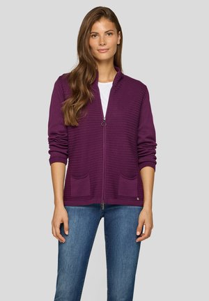 Strickjacke - pflaume