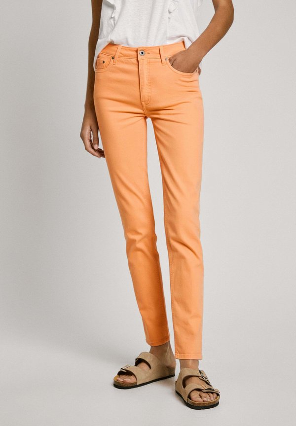 Jeans Slim Fit - washed orange