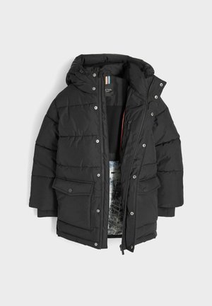 JUNIOR SHOWER RESISTANT LONGLINE - Winter coat - black
