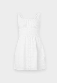 BARE BUTTON THROUGH MINI - Denní šaty - white