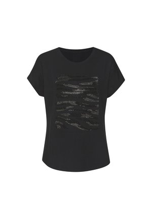 LASCANA Trükipildiga T-särk - schwarz silber