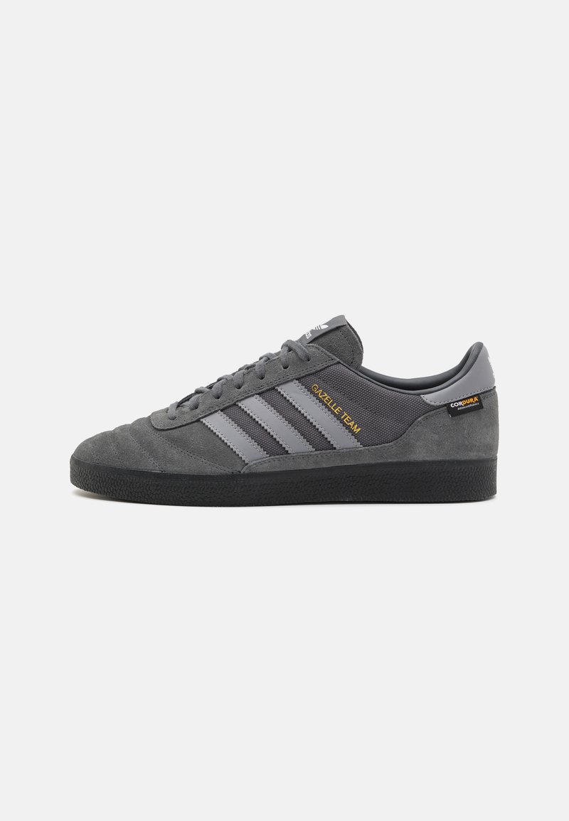 adidas gazelle silver green womens adidas Gazelle Shoes - Kids - Grey Three / Cloud White / Gold main image 0