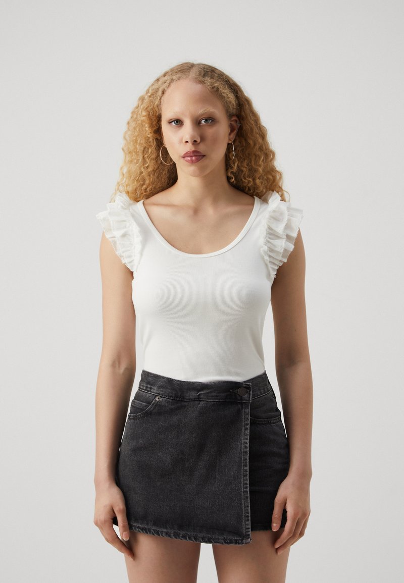 GAP - RUFFLE - Trükipildiga T-särk - new off white, Suurenda