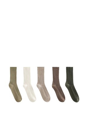 5 PAIRS OF CLASSIC - Ponožky - khaki