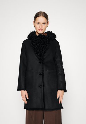 MONICA COAT - Leather jacket - black