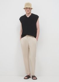 Calliope Pantalon classique - beige chiaro melange