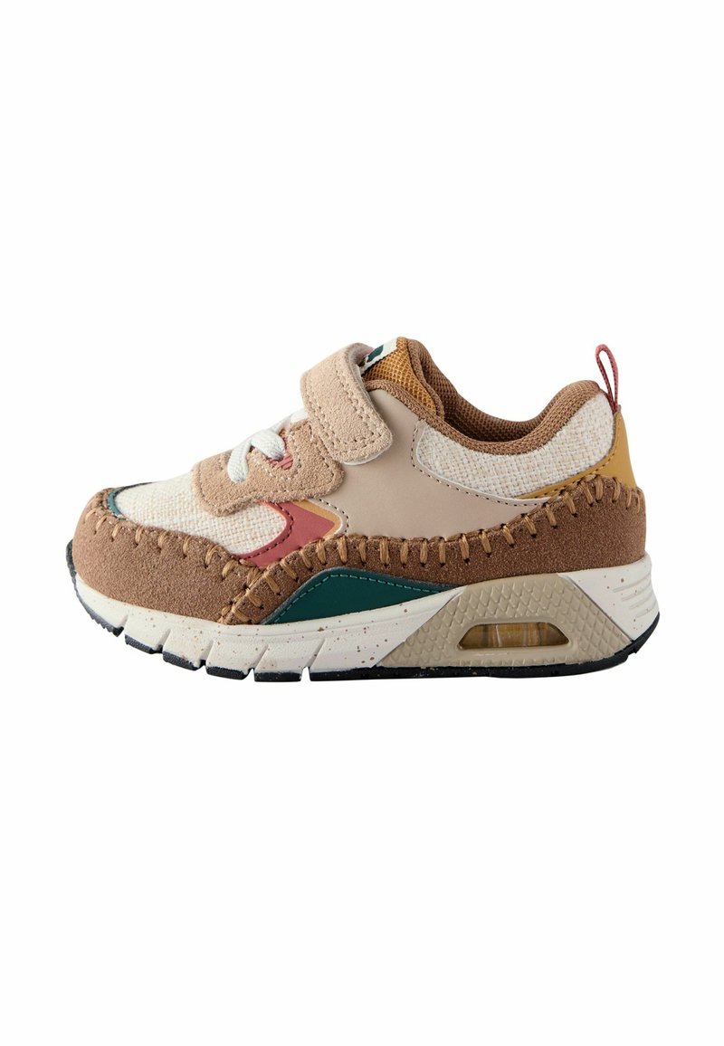 Next BUBBLE - Lær-at-gå-sko - brown green colourblock