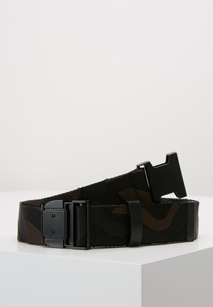 JAQUARD CAMO BELT - Riem - black/brown