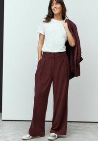 Next ELASTICATED BACK WIDE  - Bukser - burgundy red