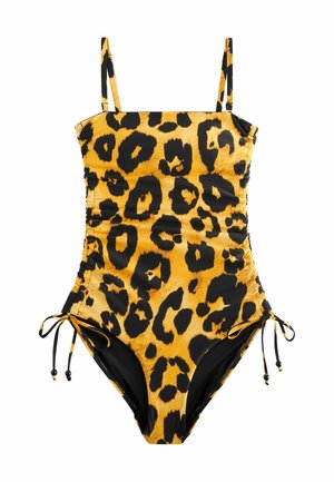 TUMMY SHAPING CONTROL  - FIT - Badeanzug - yellow leopard